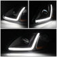 96-98 Honda Civic LED DRL Projector Headlights Black Housing