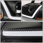 96-98 Honda Civic LED DRL Projector Headlights Black Housing