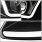 99-00 Honda Civic LED DRL Projector Headlights Black Housing