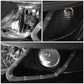 2014-2015 Kia Sorento LED DRL Headlights - Black Housing Clear Corner