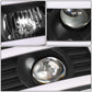 2007-2014 GMC Sierra Dual U-Bar LED DRL Headlights Black Housing