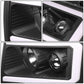 09-14 Ford F-150 LED DRL Projector Headlights Black Housing