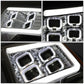 2009-2014 Ford F-150 Quad LED DRL Halo Ring Projector Headlights Chrome