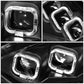 15-18 Ford Focus Sequential Halo Projector Headlights Black Housing