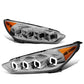 2015-2018 Ford Focus Sequential Halo Projector Headlights Chrome