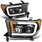 2008-2017 Toyota Sequoia/Tundra LED DRL Projector Headlights Black