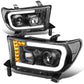 08-17 Toyota Sequoia / 07-13 Tundra LED DRL Projector Headlights