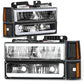 94-00 GMC C/K Series Yukon Suburban Clear LED Bar Headlights