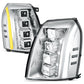 2007-2014 Cadillac Escalade Projector LED Switchback Headlights Chrome