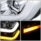 2019-2023 Ford Ranger LED DRL Headlights - Chrome Housing Clear Corner