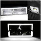 Clear Lens Amber Reflector Black Housing LED Bar Headlights 8PCS