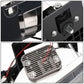 Clear Lens Amber Reflector Black Housing LED Bar Headlights 8PCS