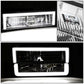 Clear Lens Amber Reflector Chrome Housing LED Bar Headlights 8PCS
