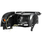 Clear Lens Amber Reflector Black Housing LED Bar Headlights 4-Piece