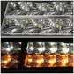 07-14 Chevrolet Tahoe Suburban Avalanche LED DRL Headlights Black
