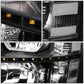 07-14 Chevrolet Silverado LED Reflector Headlights Black Housing