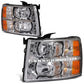2007-2014 Chevrolet Silverado LED Reflector Headlights Chrome Housing