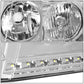 04-08 Ford F-150 / 06-08 Lincoln Mark LT LED DRL Headlights Chrome