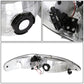 94-98 Ford Mustang LED Headlights - Black Housing w/ Amber Corner