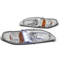 94-98 Ford Mustang Chrome LED Headlights with Amber Corner