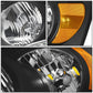 06-09 Dodge Ram LED DRL Headlights - Black Housing Amber Corner