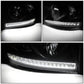 06-09 Dodge Ram LED DRL Headlights Black Housing Clear Corner