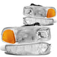 01-07 GMC Sierra/Yukon Denali OEM Style Chrome Headlights 4PC Kit