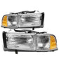 94-02 Dodge Ram OEM Style Headlights Chrome Housing 4PC Kit