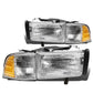94-02 Dodge Ram OEM Style Headlights Chrome Housing 4PC Kit