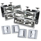 94-98 Chevrolet C10 8PC Chrome Housing Clear Corner Headlights
