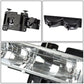 94-98 Chevrolet C10 8PC Chrome Housing Clear Corner Headlights
