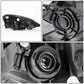 02-04 Acura RSX Black Housing Amber Corner Headlights