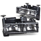 88-98 Chevrolet C10 Black Housing Headlights 2PC 9005/9006