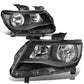 2015-2017 Chevrolet Colorado Black Housing Clear Corner Headlights
