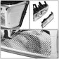 04-12 Chevrolet Colorado Chrome Housing Clear Corner Headlights 4PC