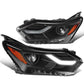 2018-2021 Chevrolet Equinox Projector LED DRL Headlights Black Housing