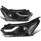 2018-2021 Chevrolet Equinox Projector LED DRL Headlights Black Housing