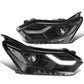 2018-2021 Chevrolet Equinox Projector LED DRL Headlights Black Housing