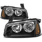 06-10 Dodge Charger 4PC Black Housing Amber Corner Headlights
