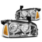 06-10 Dodge Charger Chrome Housing Headlights w/ Amber Corner
