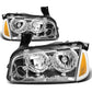 06-10 Dodge Charger Chrome Housing Headlights w/ Amber Corner