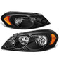 06-16 Chevrolet Impala / Monte Carlo Black Housing Headlights