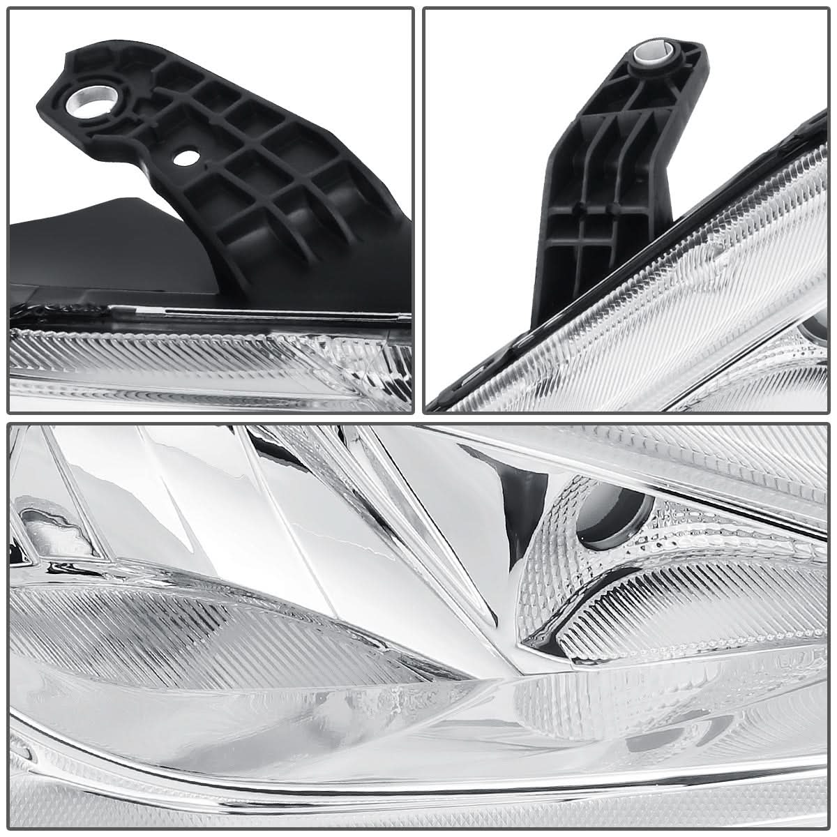 2017-2020 Chrysler Pacifica Chrome Housing Headlights with Clear Corner