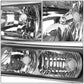 03-06 Chevrolet Silverado/Avalanche Black Housing Headlights 4PC Set