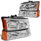 03-06 Chevy Silverado/Avalanche Chrome Headlights 4PC Set 9005/9006