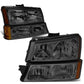 2003-2006 Chevrolet Silverado Avalanche Smoke Headlights 4PC Set