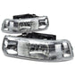 99-06 Chevrolet Silverado Suburban Tahoe Chrome Headlights 2PC