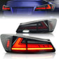 2007-2013 Lexus IS Series LED Tail Lights — Smoke & Red