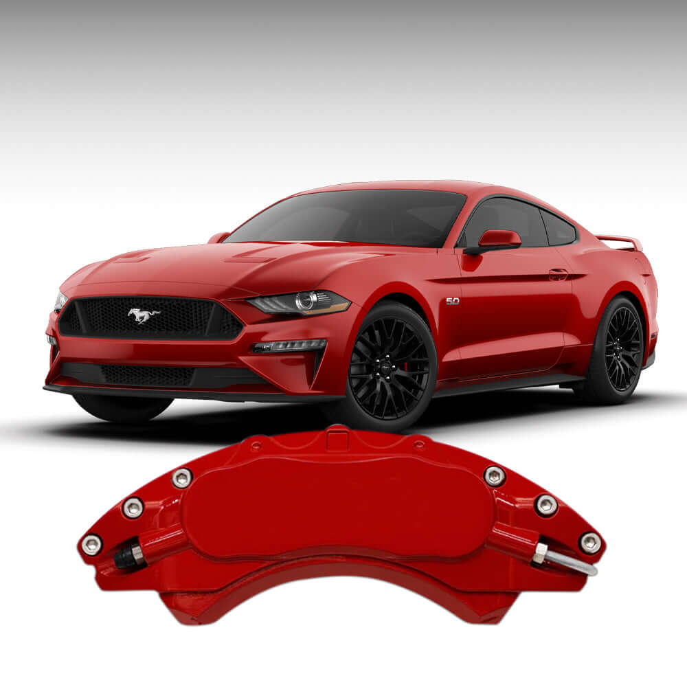 2015-2021 Ford Mustang GT Caliper Covers — Red or Yellow
