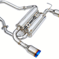Invidia Gemini Cat Back Exhaust Single Layer Titanium Tips Infiniti G37 AWD & RWD Coupe 2008-2013 | HS07IG7GIT